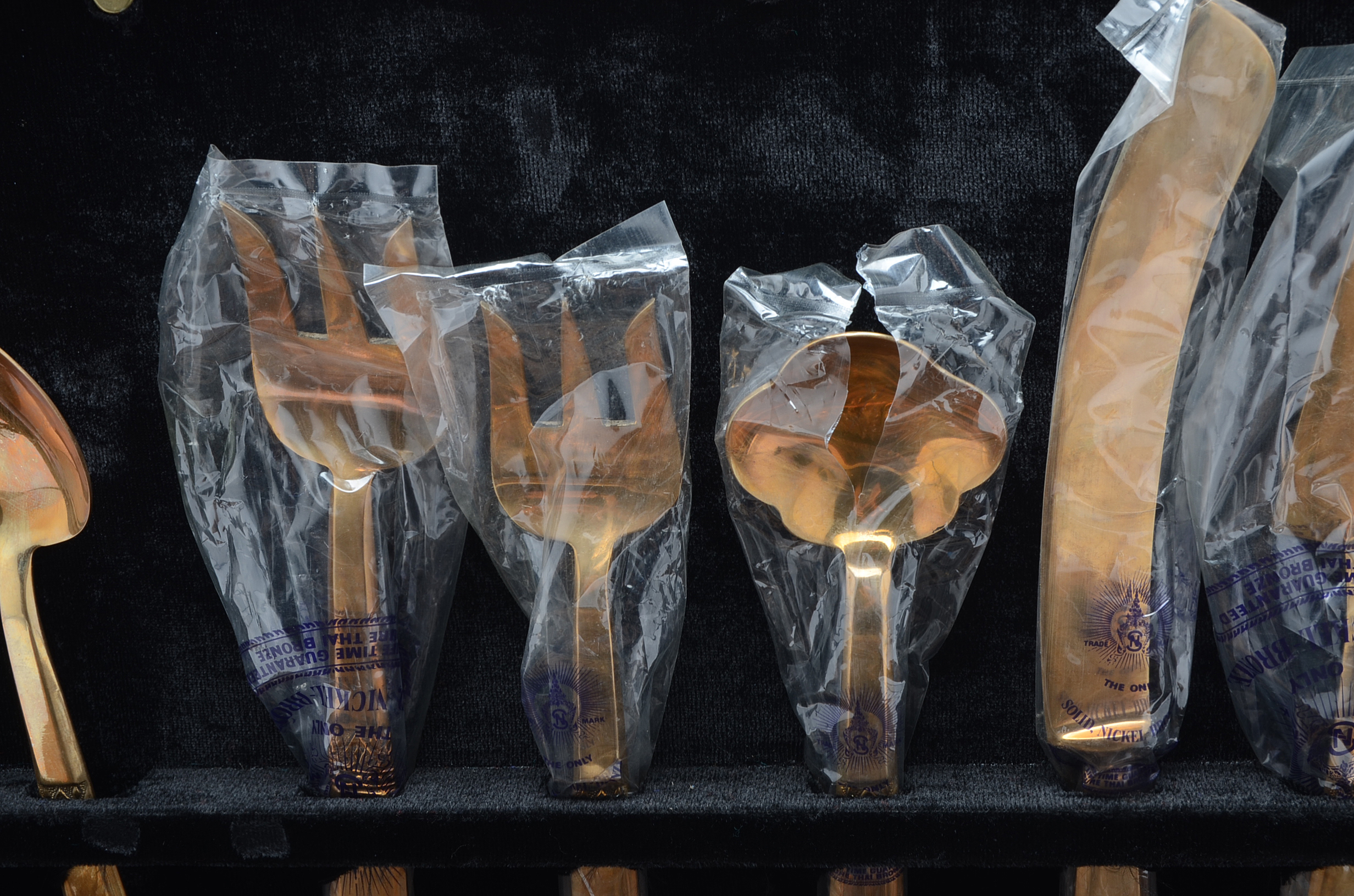 Bronze Tone Flatware Service for Twelve