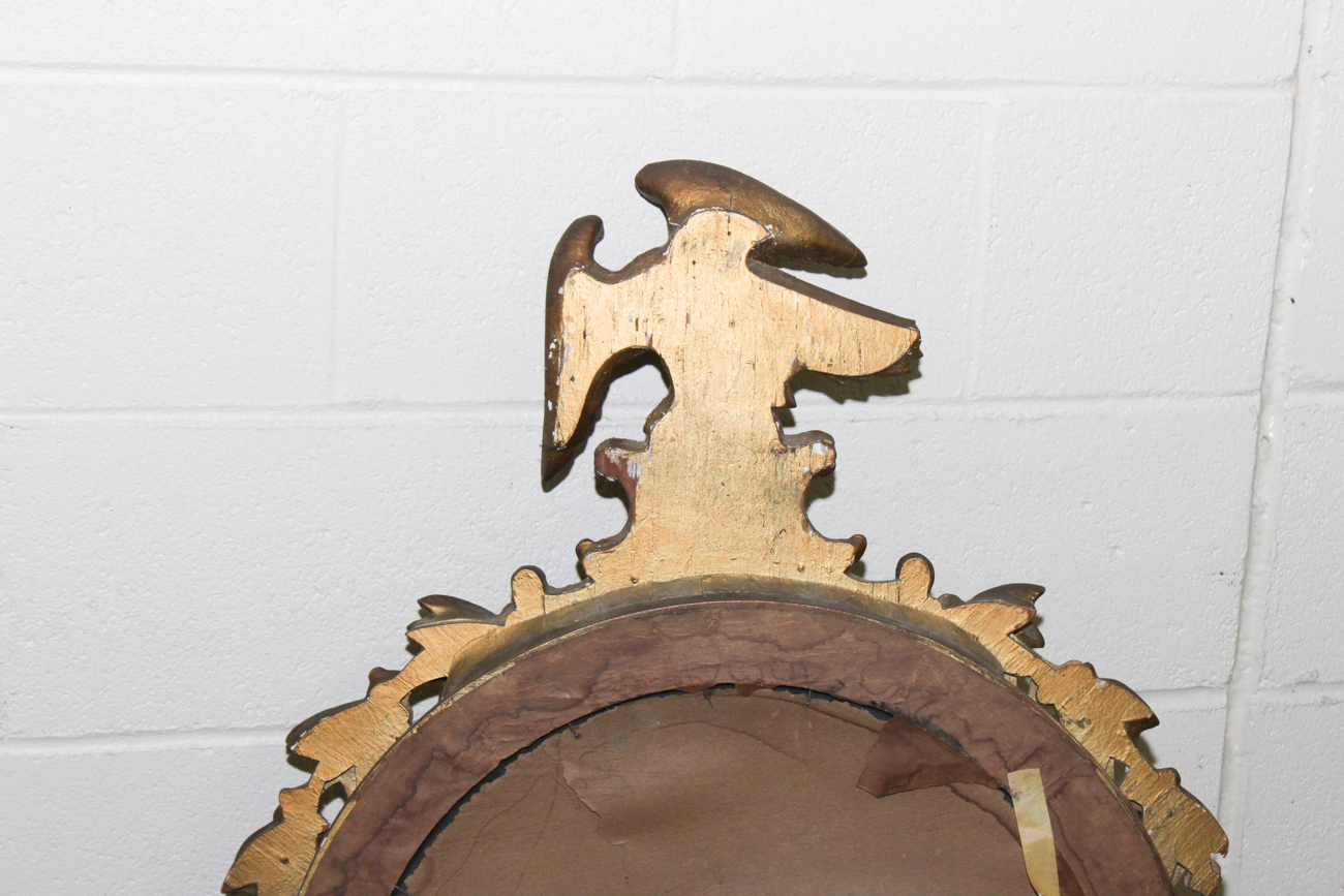 Antique Federal Style Convex Mirror