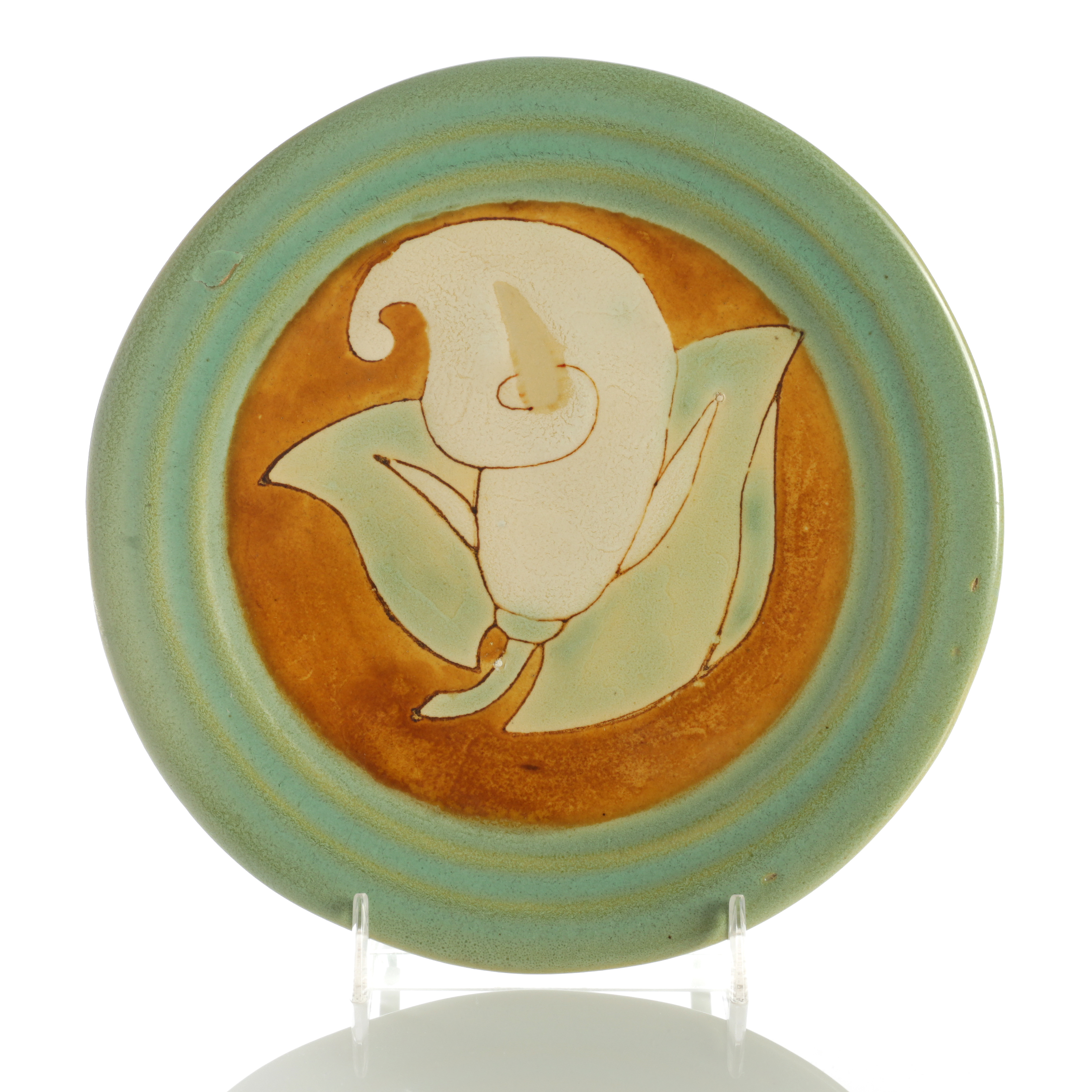 California Arts and Crafts Style Ceramic Plate