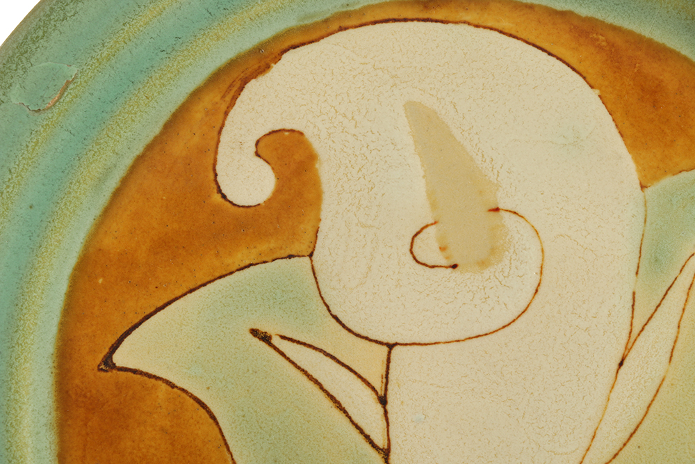 California Arts and Crafts Style Ceramic Plate