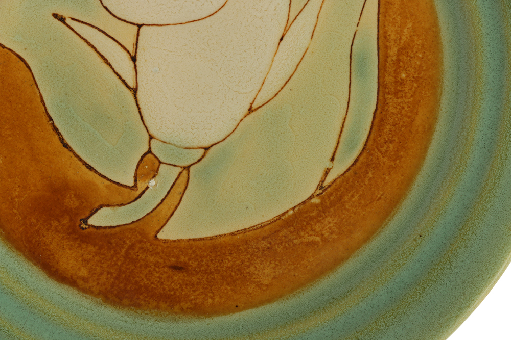 California Arts and Crafts Style Ceramic Plate