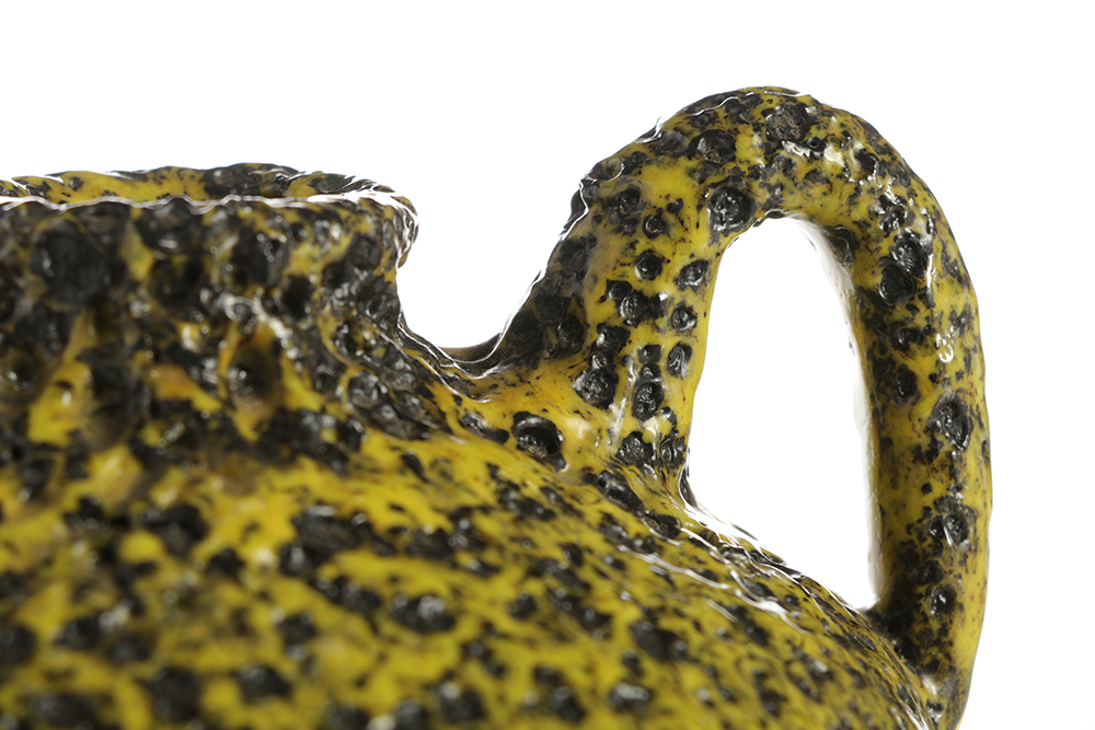 Silberdistel Handled Fat Lava Vase