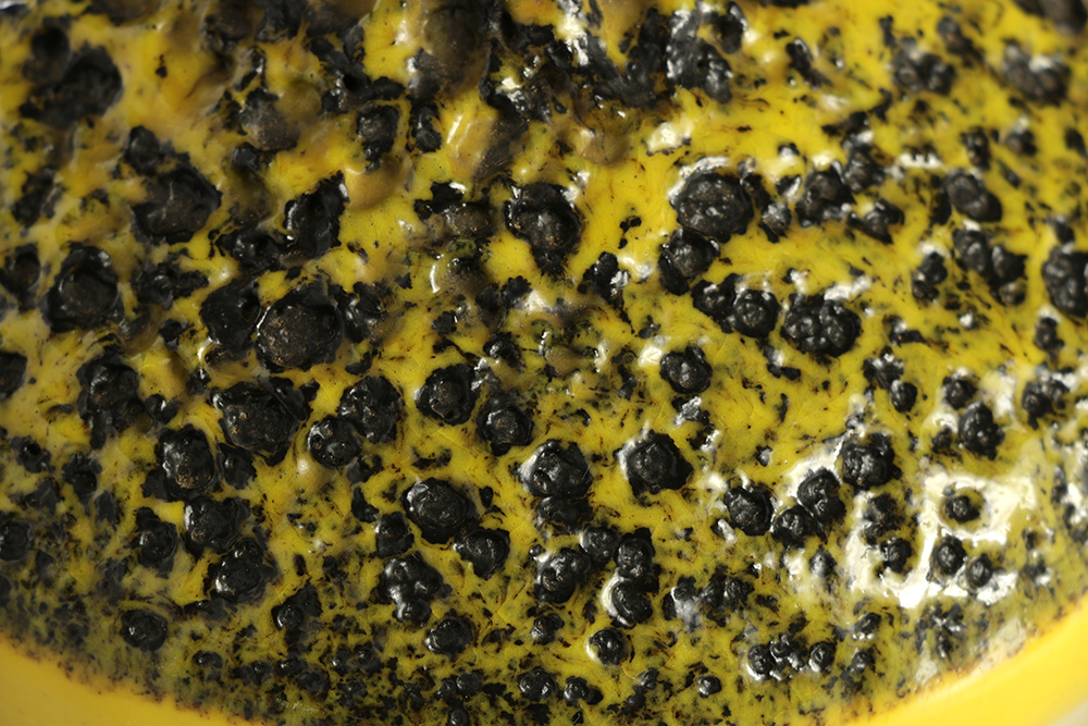 Silberdistel Handled Fat Lava Vase