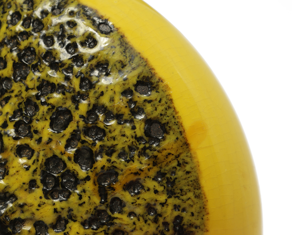 Silberdistel Handled Fat Lava Vase