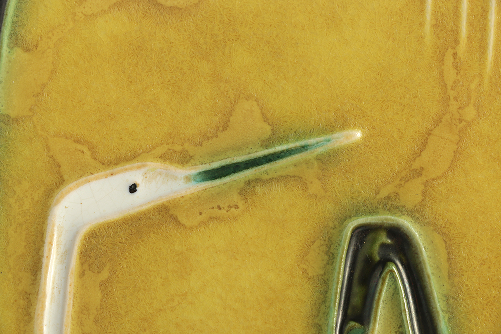 Helmut Schäffenacker Ceramic Wall Plaque "Storks"