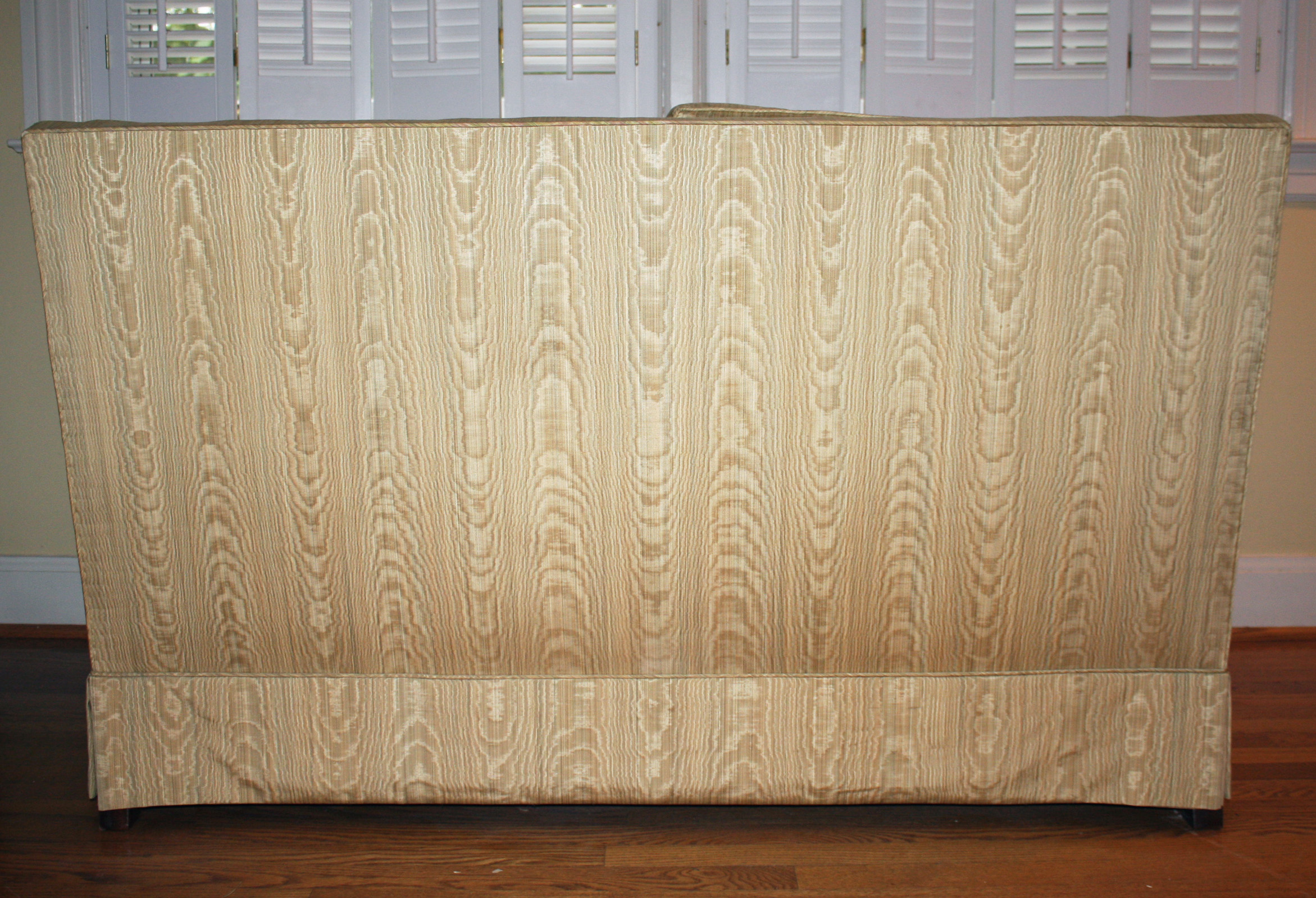 Vintage Silk Upholstered Love Seat