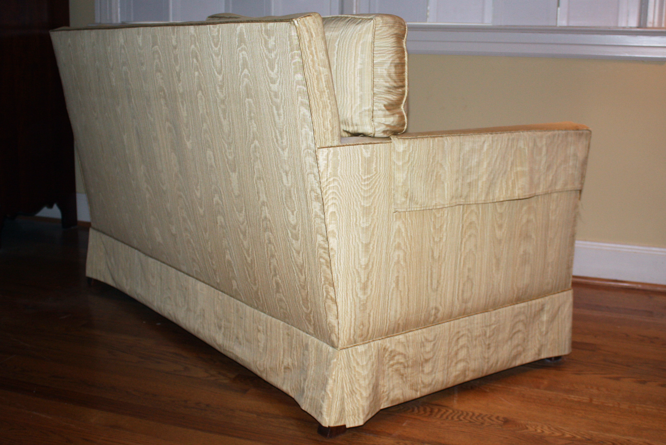 Vintage Silk Upholstered Love Seat
