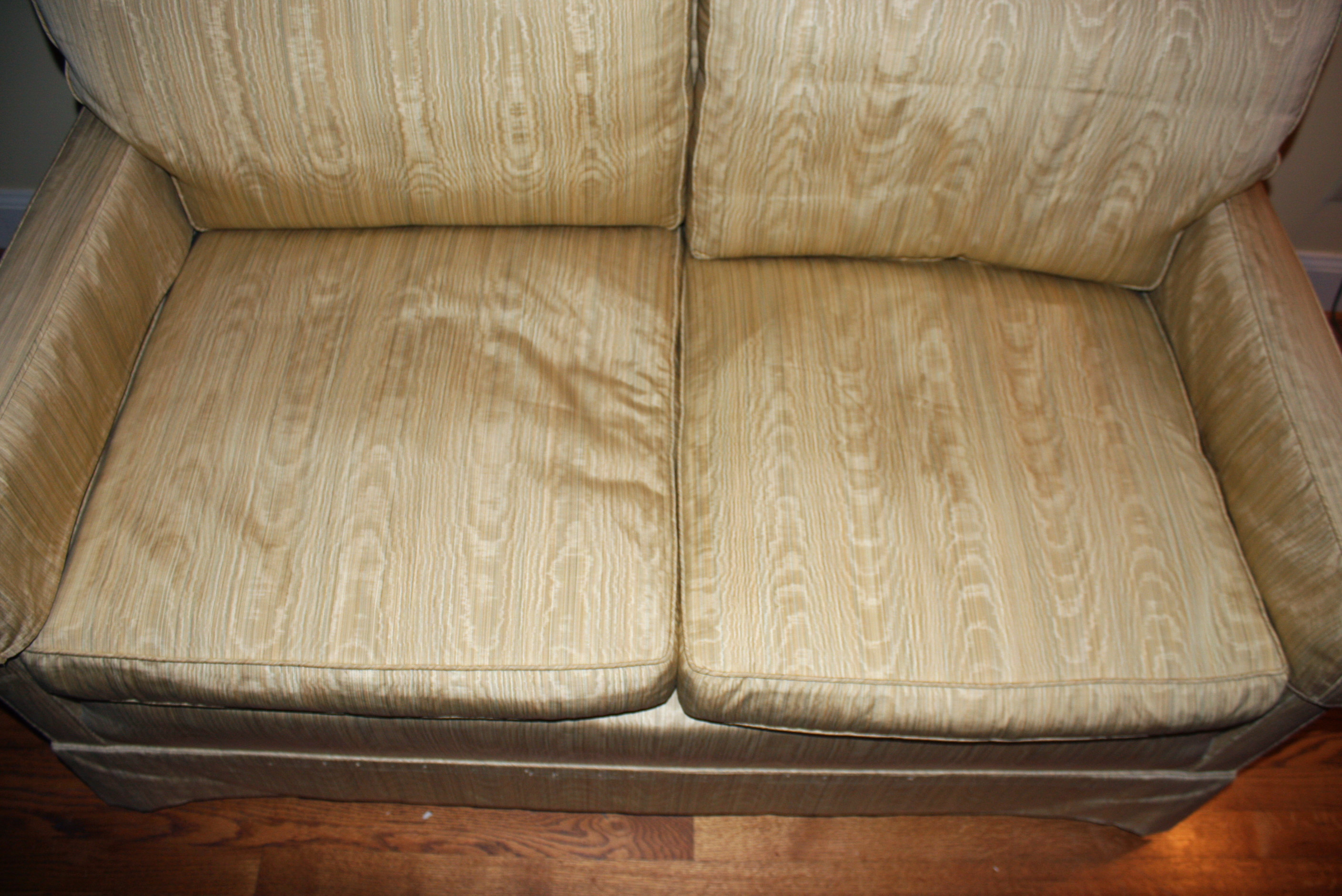 Vintage Silk Upholstered Love Seat
