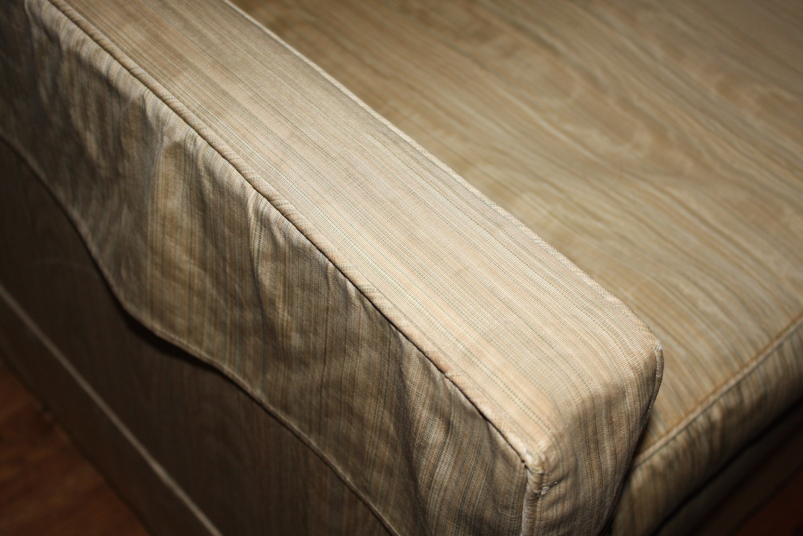 Vintage Silk Upholstered Love Seat