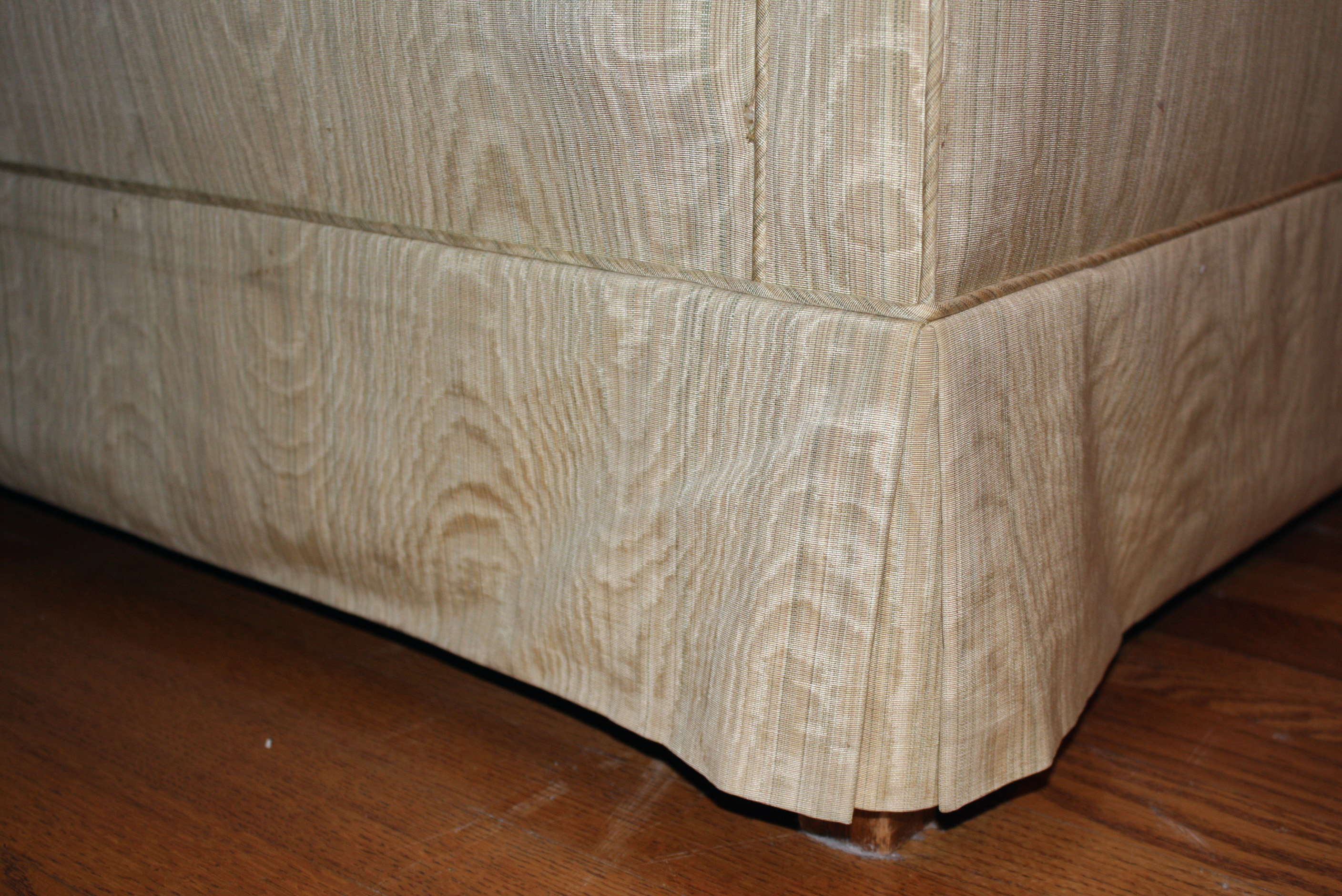 Vintage Silk Upholstered Love Seat