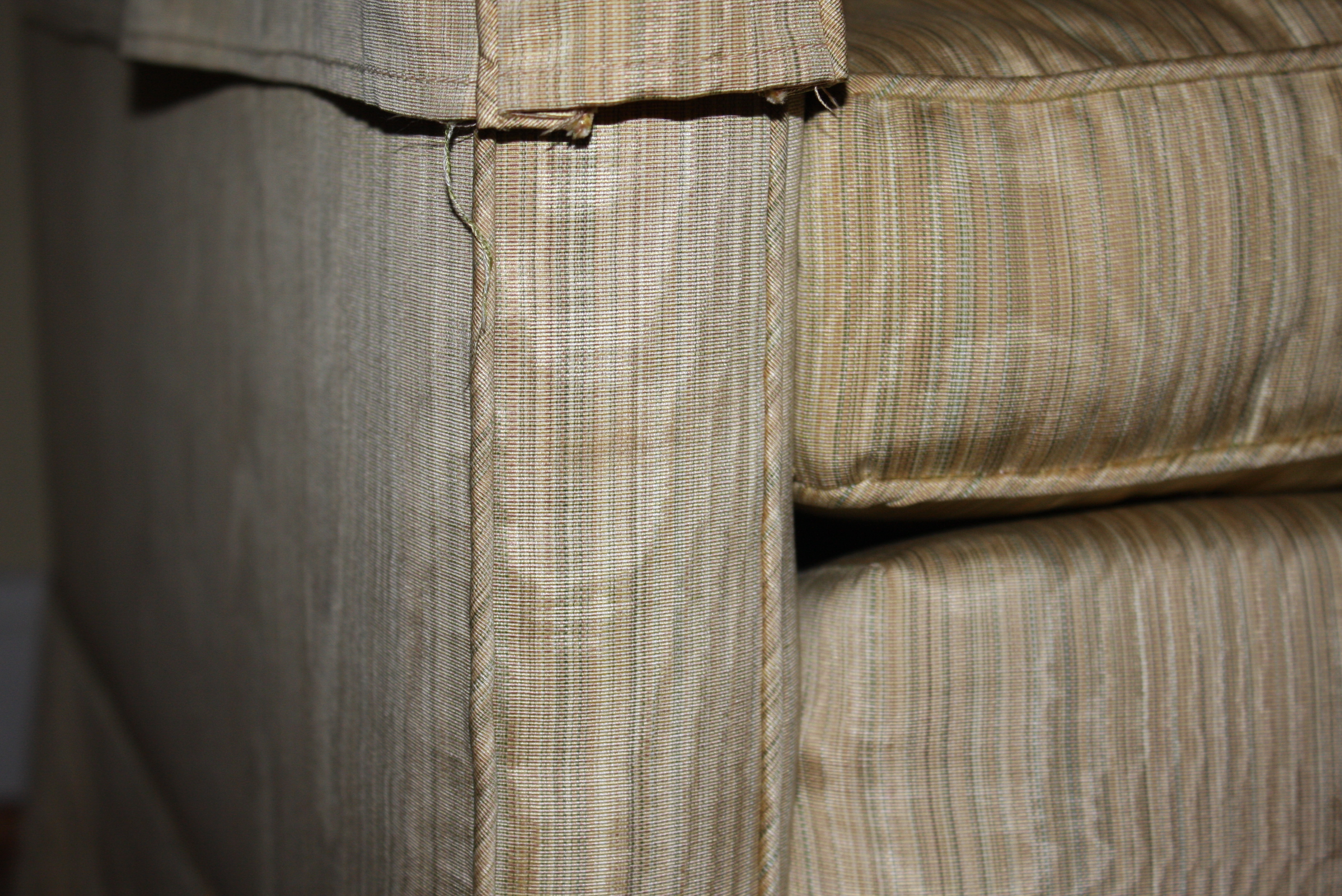 Vintage Silk Upholstered Love Seat