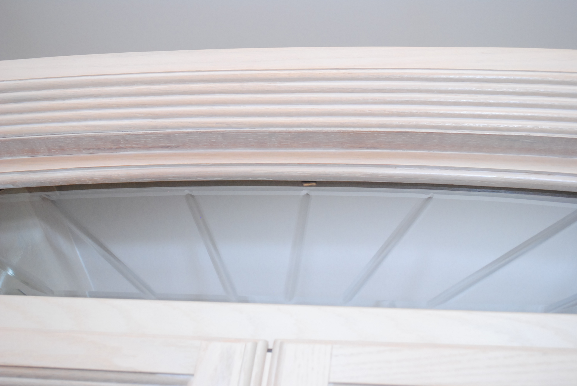 Keller Furniture Painted White Oak Hutch