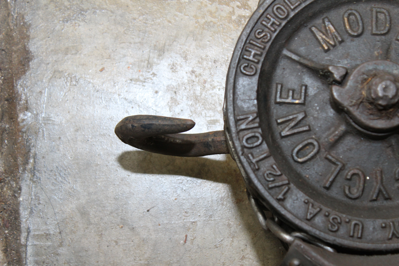 "Cyclone" 1/2 Ton Hoist By Chisholm-Moore