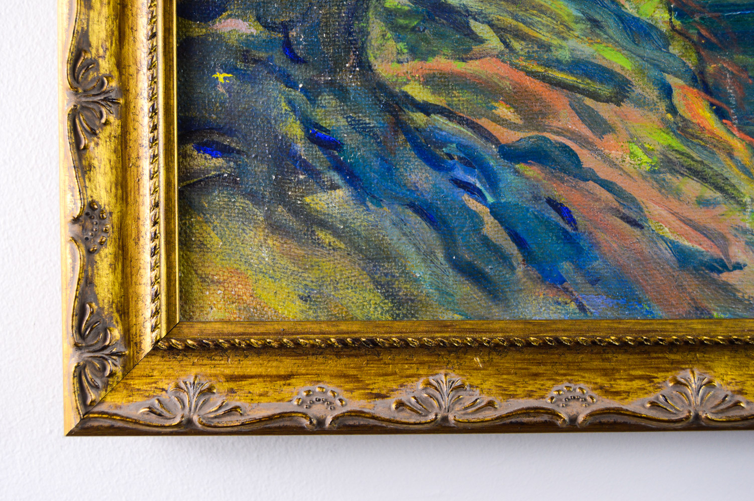 F. W. Faig Vintage Oil Painting on Canvas