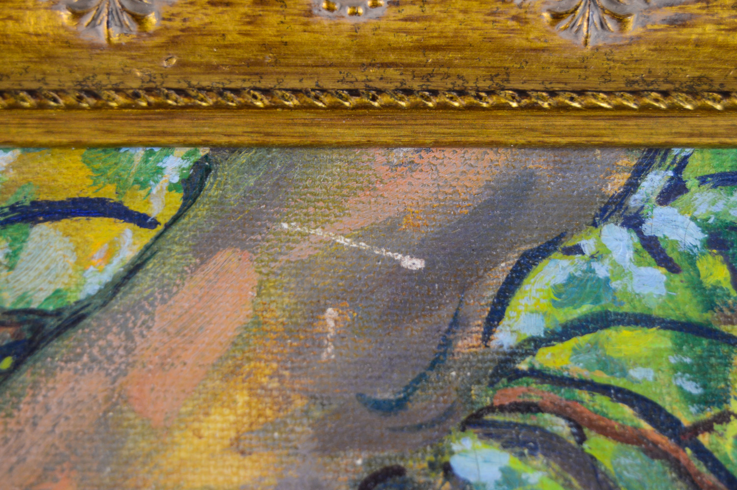 F. W. Faig Vintage Oil Painting on Canvas