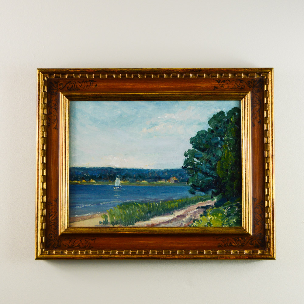 Sarah Richmond Original Oil on Board "Scenes of Buzzard Bay"