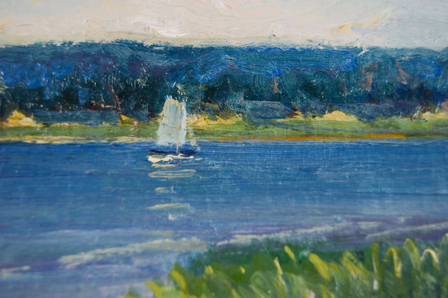 Sarah Richmond Original Oil on Board "Scenes of Buzzard Bay"