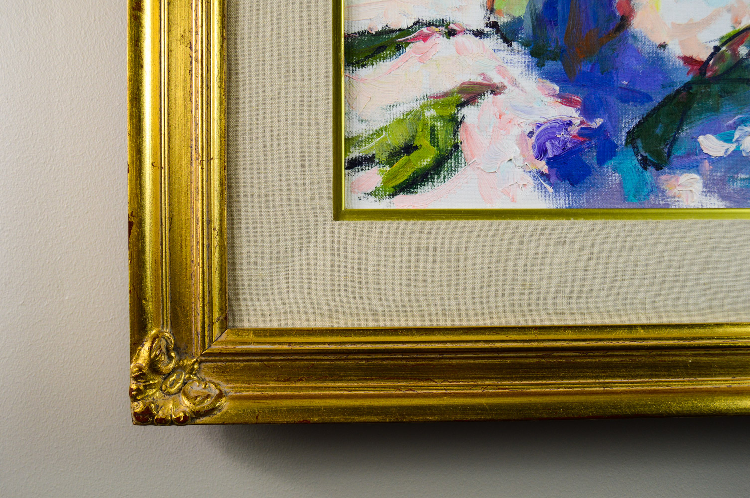 Jerry Fresia Original Oil on Canvas Floral Still Life