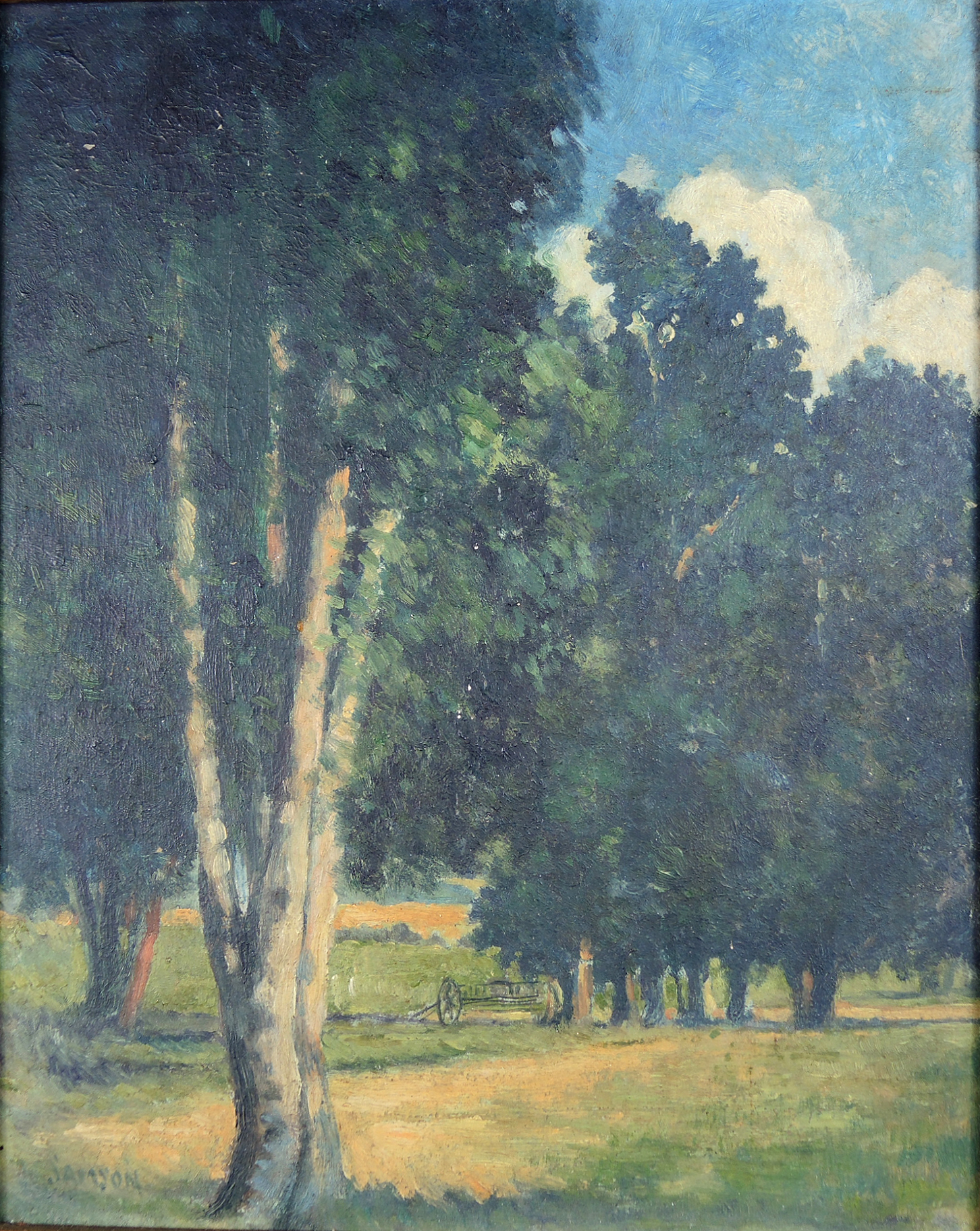 "A California Rancho" Oil Painting on Board by Samson