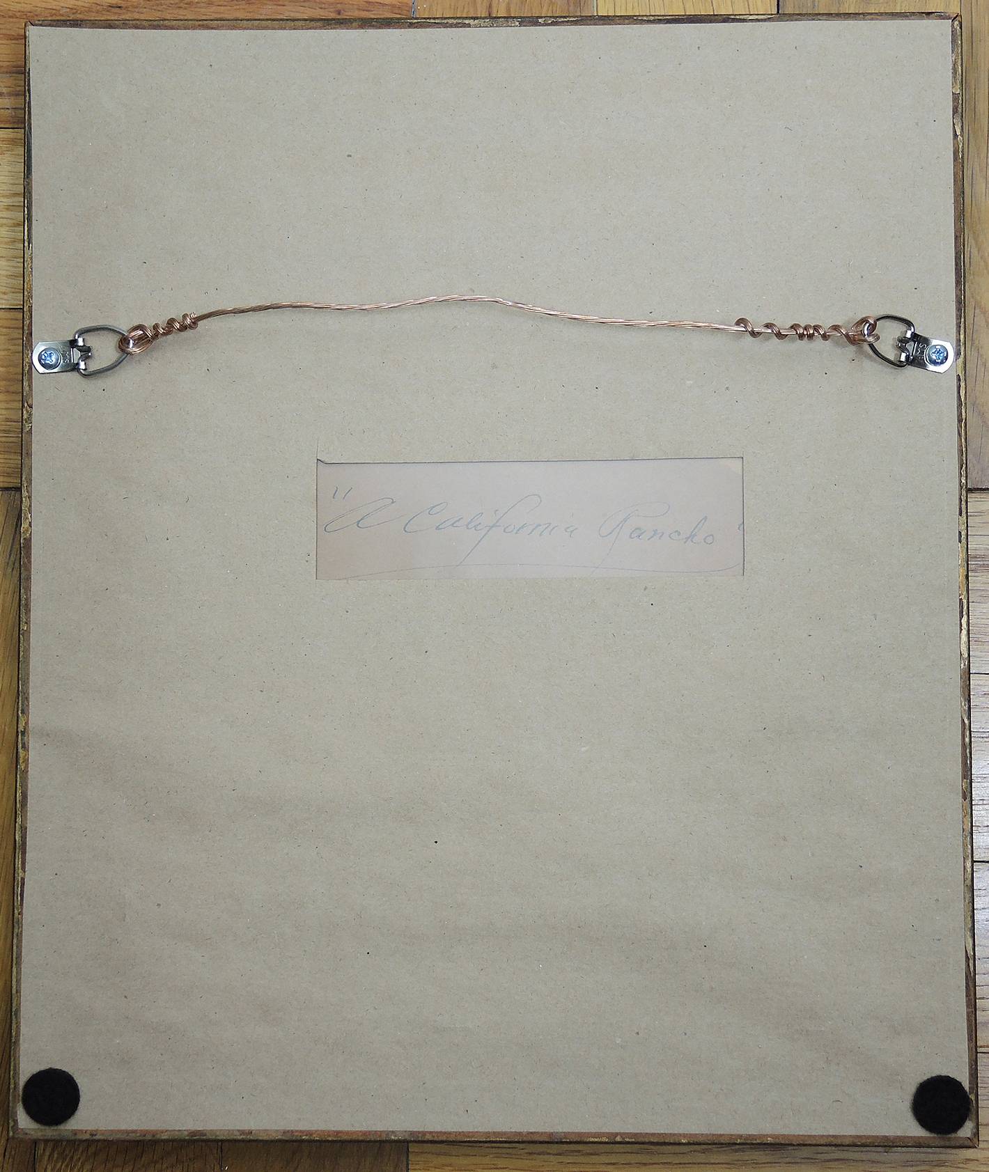 "A California Rancho" Oil Painting on Board by Samson