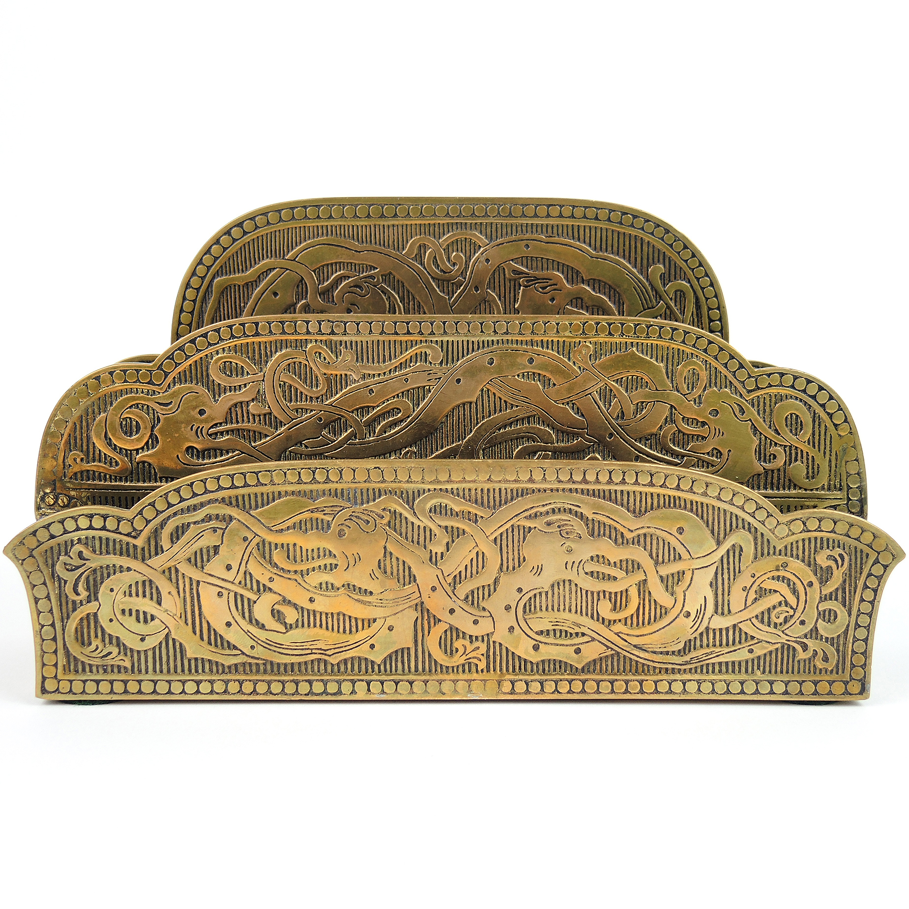 Antique Marshall Field & Co. Bronze Letter Rack