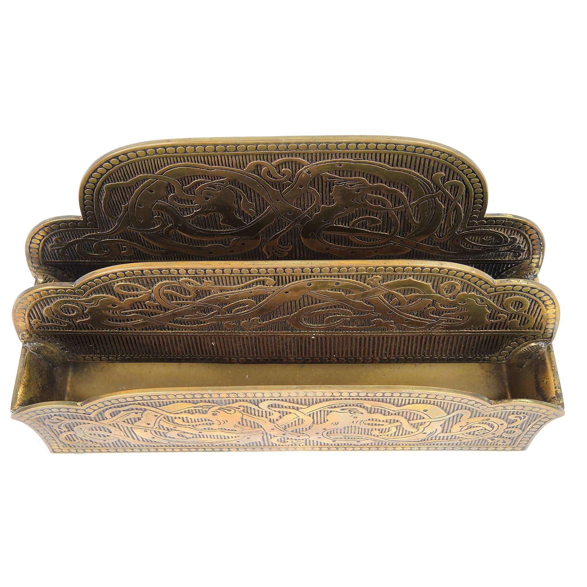 Antique Marshall Field & Co. Bronze Letter Rack