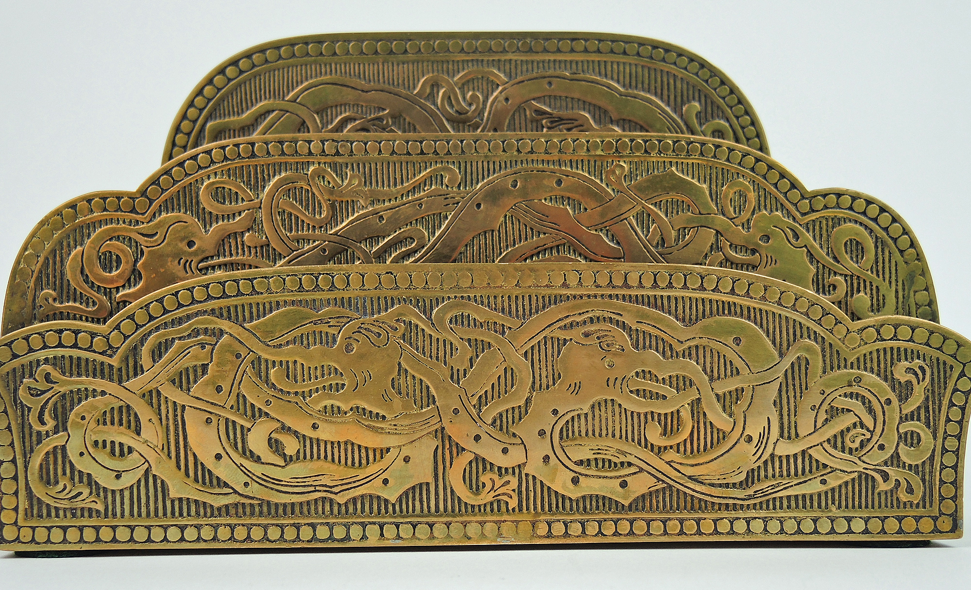 Antique Marshall Field & Co. Bronze Letter Rack