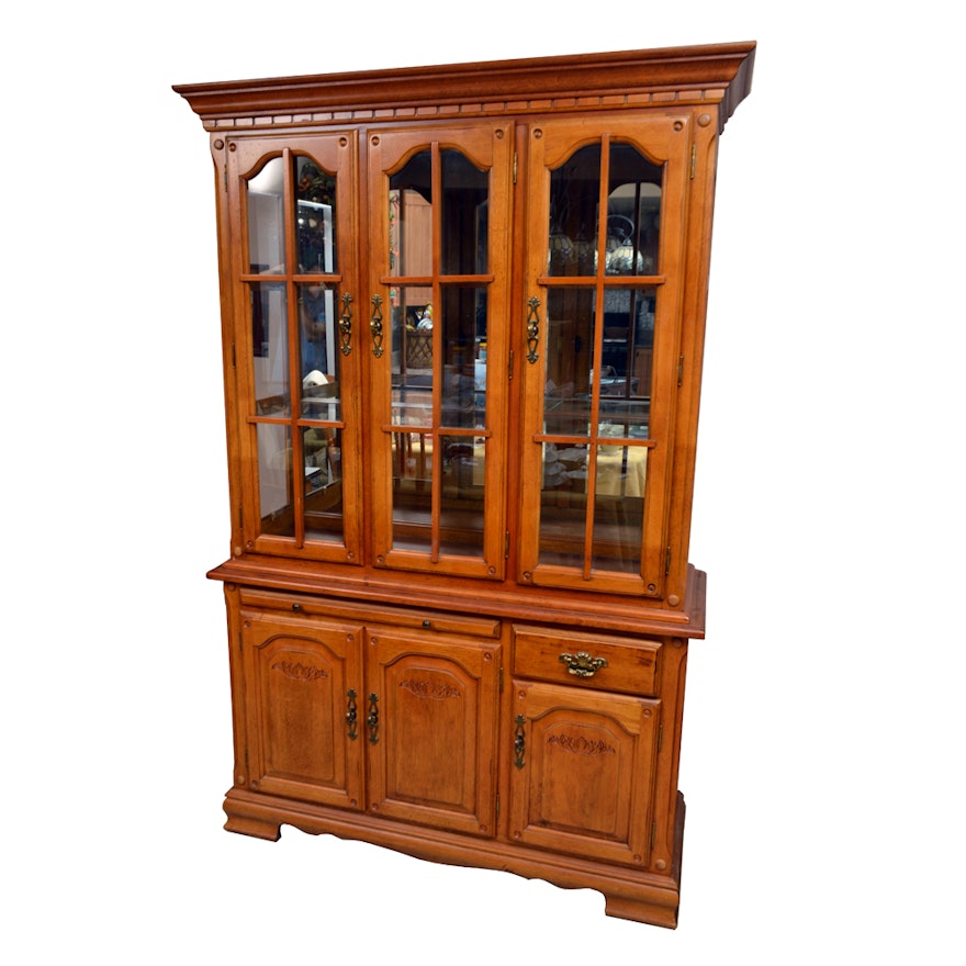 Vintage Oak China Cabinet
