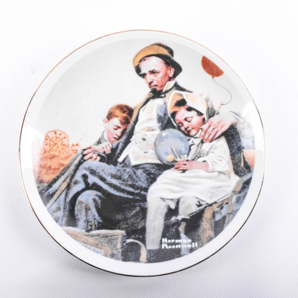 Vintage Norman Rockwell Fine Porcelain Plate