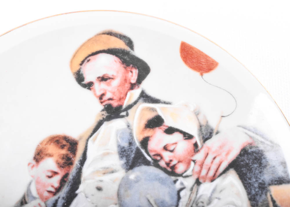 Vintage Norman Rockwell Fine Porcelain Plate