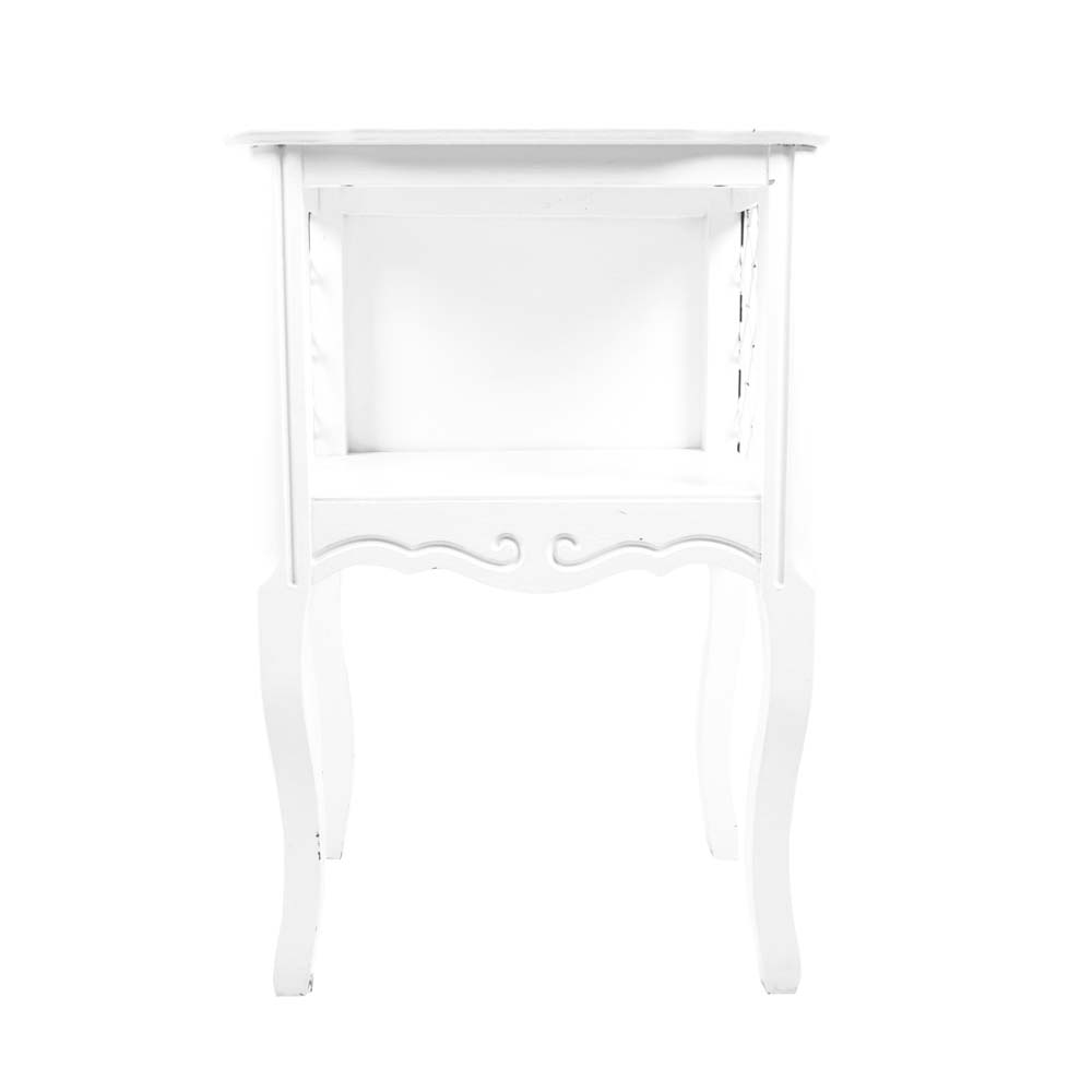 White Painted Side Table EBTH