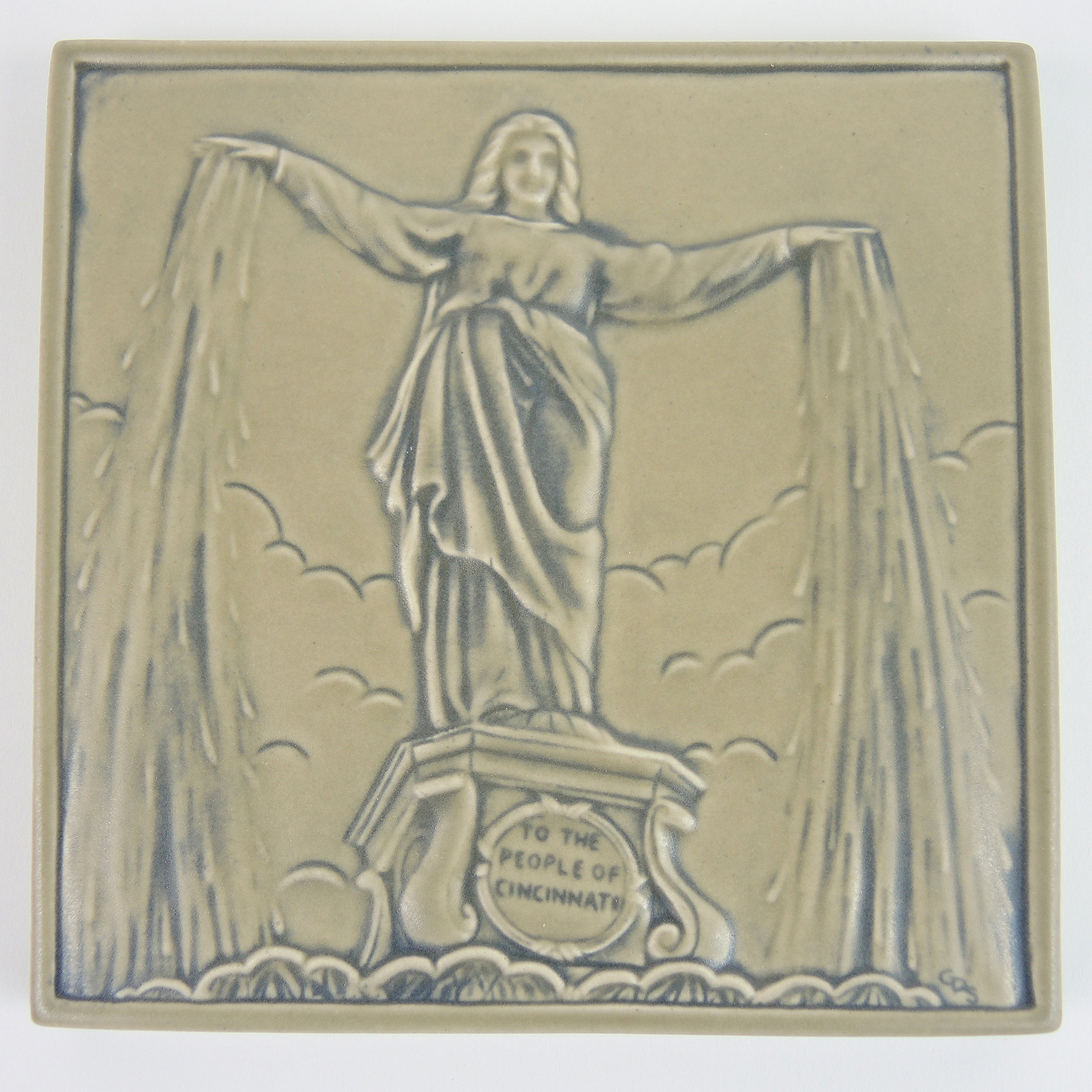 Rookwood Pottery Cincinnati Fountain Square Tile
