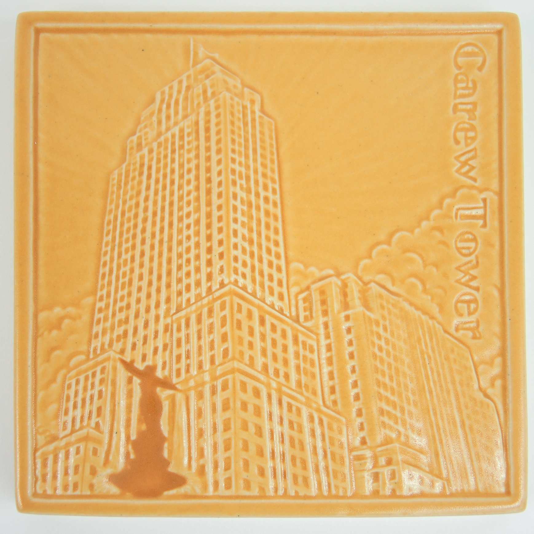 Rookwood Pottery 1st Edition Cincinnati Carew Tower Commemorative Tile