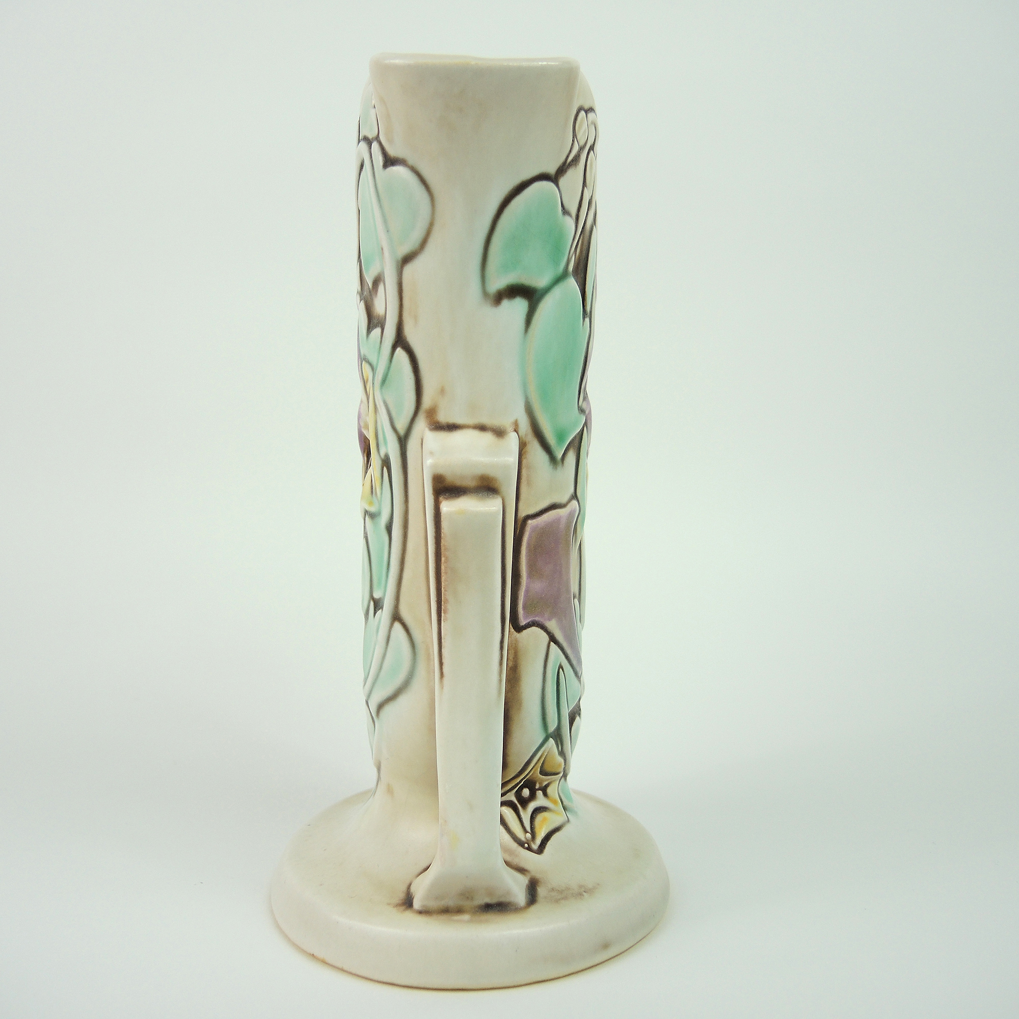 Vintage Roseville "Morning Glory" White Vase