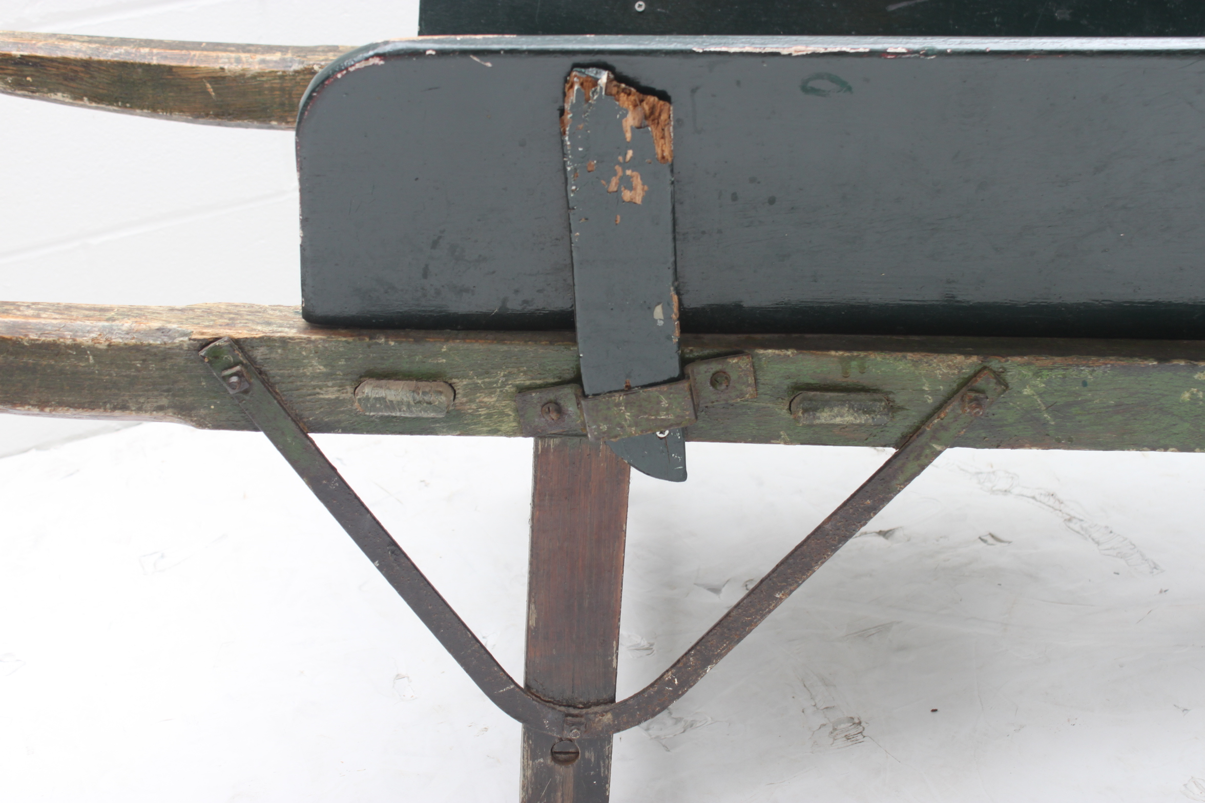 Vintage Wooden Wheelbarrow