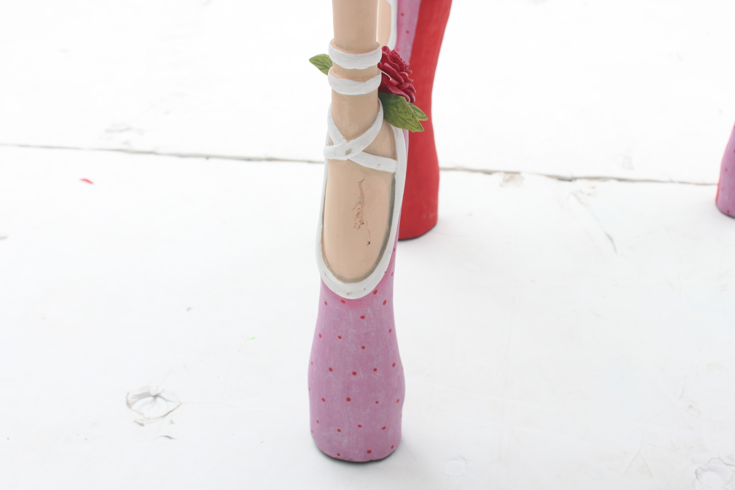 Decorative Ballerina Themed Side Table by Patience Brewster