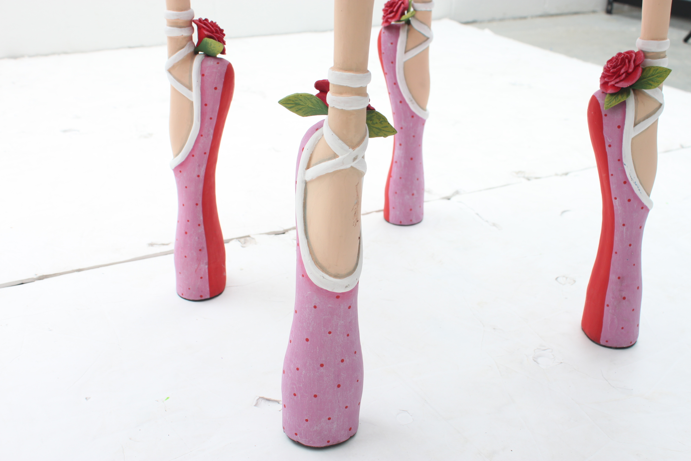 Decorative Ballerina Themed Side Table by Patience Brewster