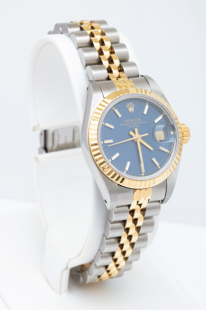 14K Gold and Stainless Rolex Oyster Perpetual Date Watch