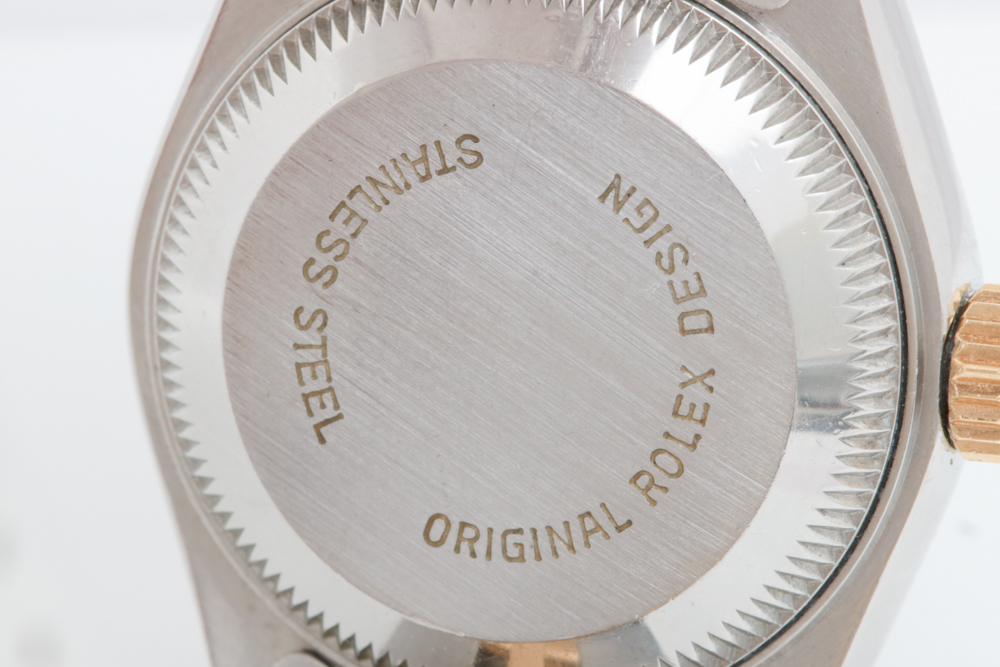 14K Gold and Stainless Rolex Oyster Perpetual Date Watch