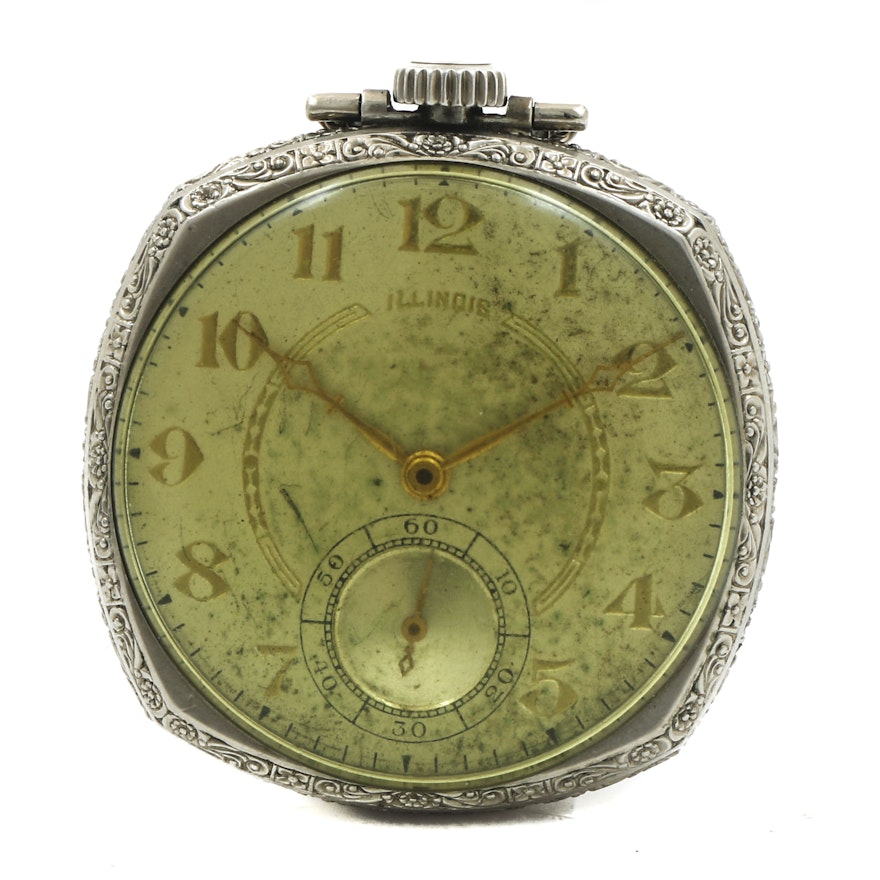 1927 Illinois 14K Gold Filled Pocket Watch