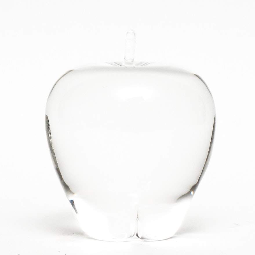 Steuben Apple Paperweight