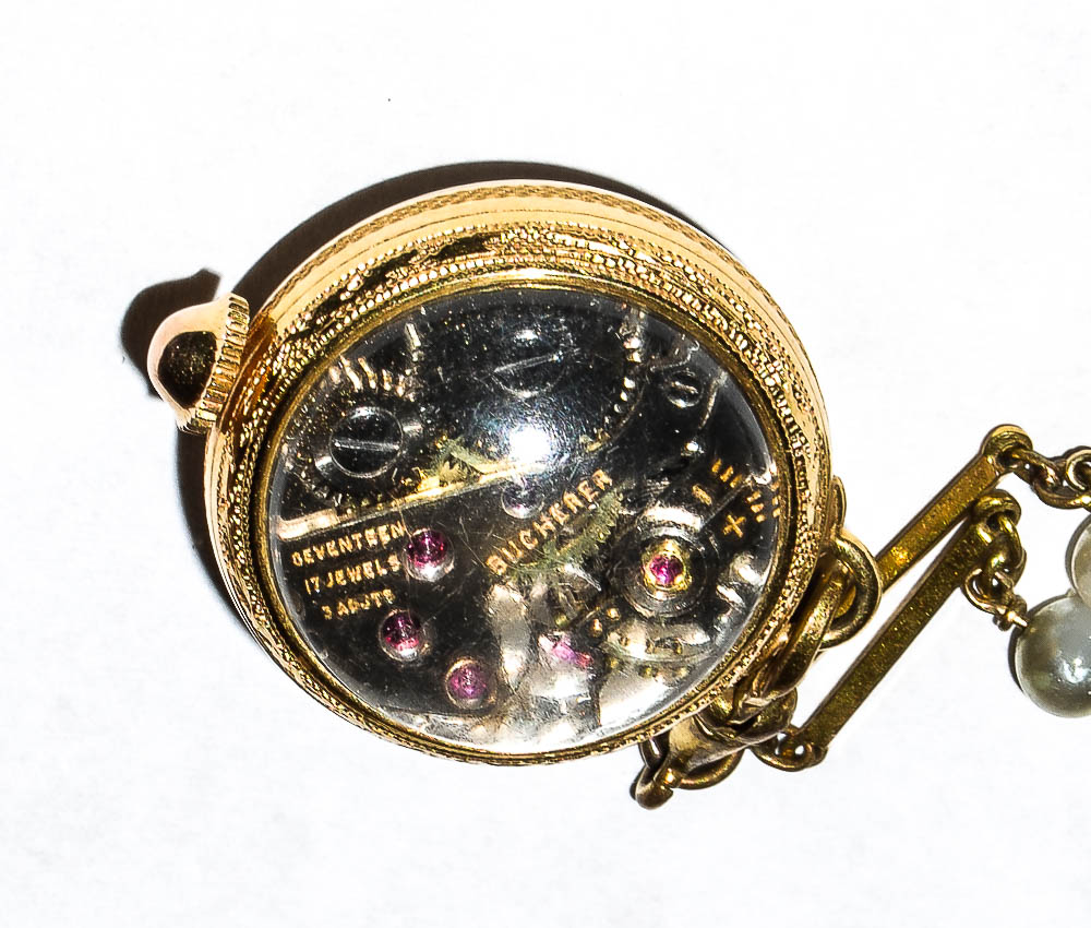Vintage Bucherer Watch Pendant Necklace