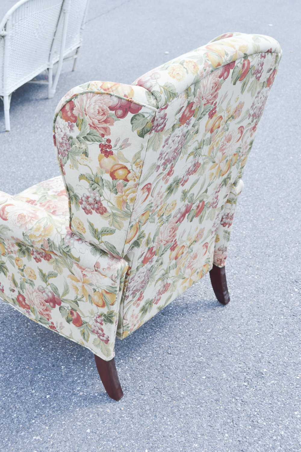 Queen Anne Style Wingback Reclining Chair