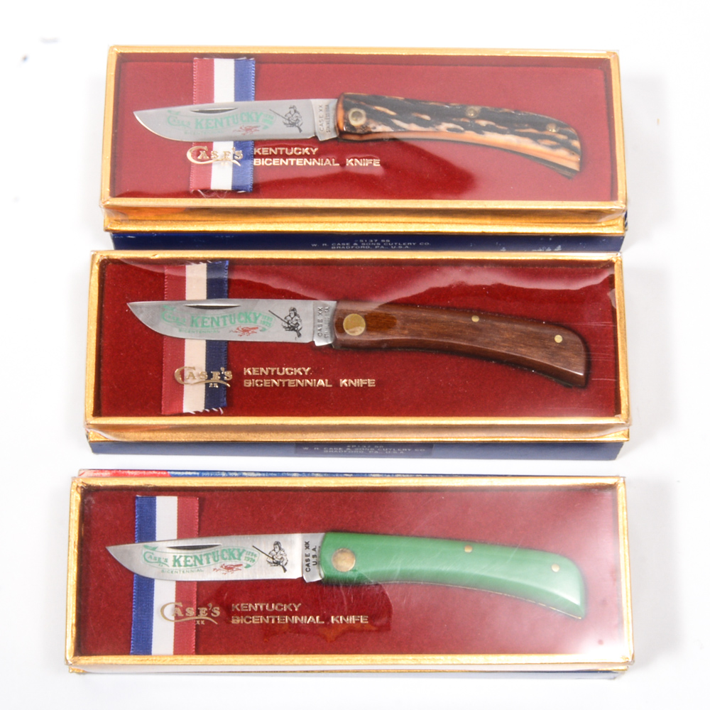 Case XX Kentucky Bicentennial Knife Trio