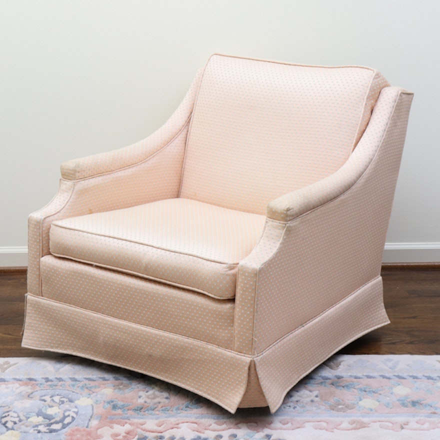 Upholstered Swivel Club Chair