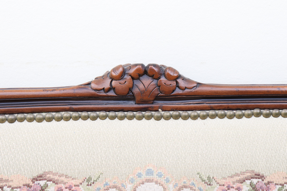 Tapestry Louis XV Style Settee by Chateau D'Ax