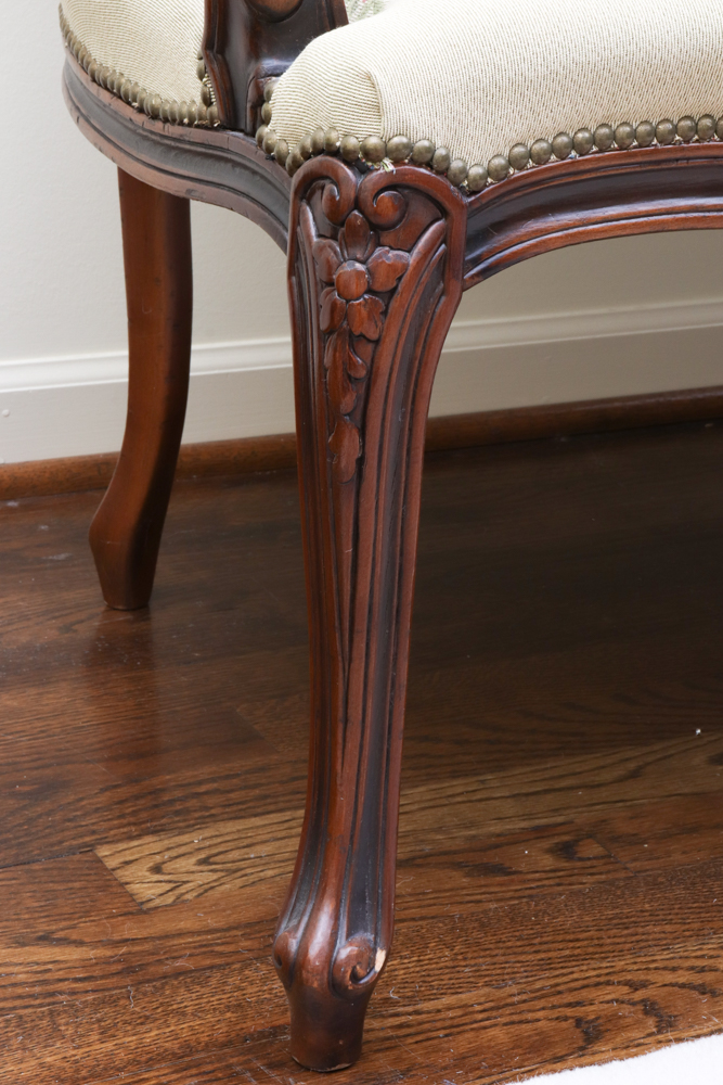 Tapestry Louis XV Style Settee by Chateau D'Ax