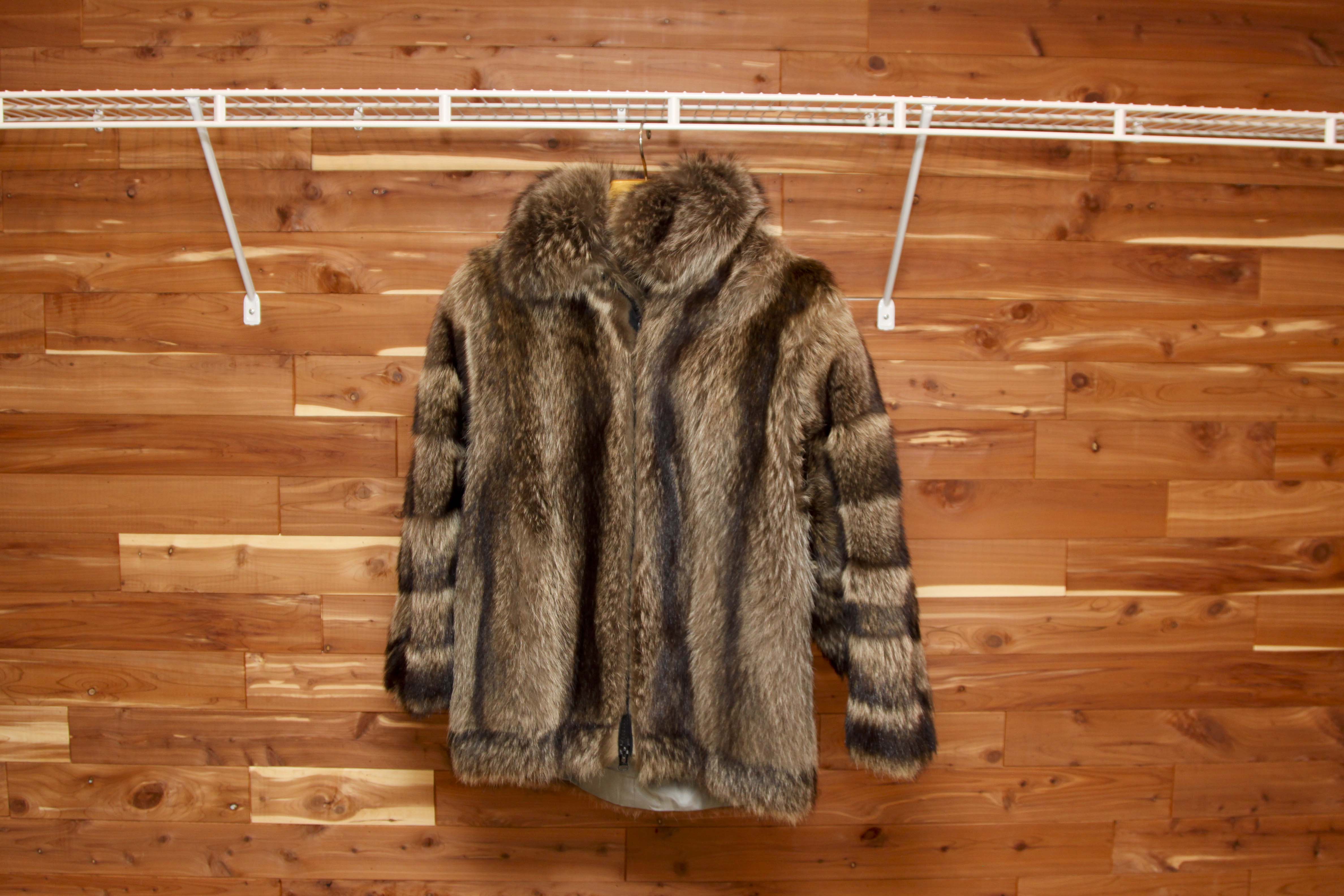 Weiss Raccoon Fur Jacket