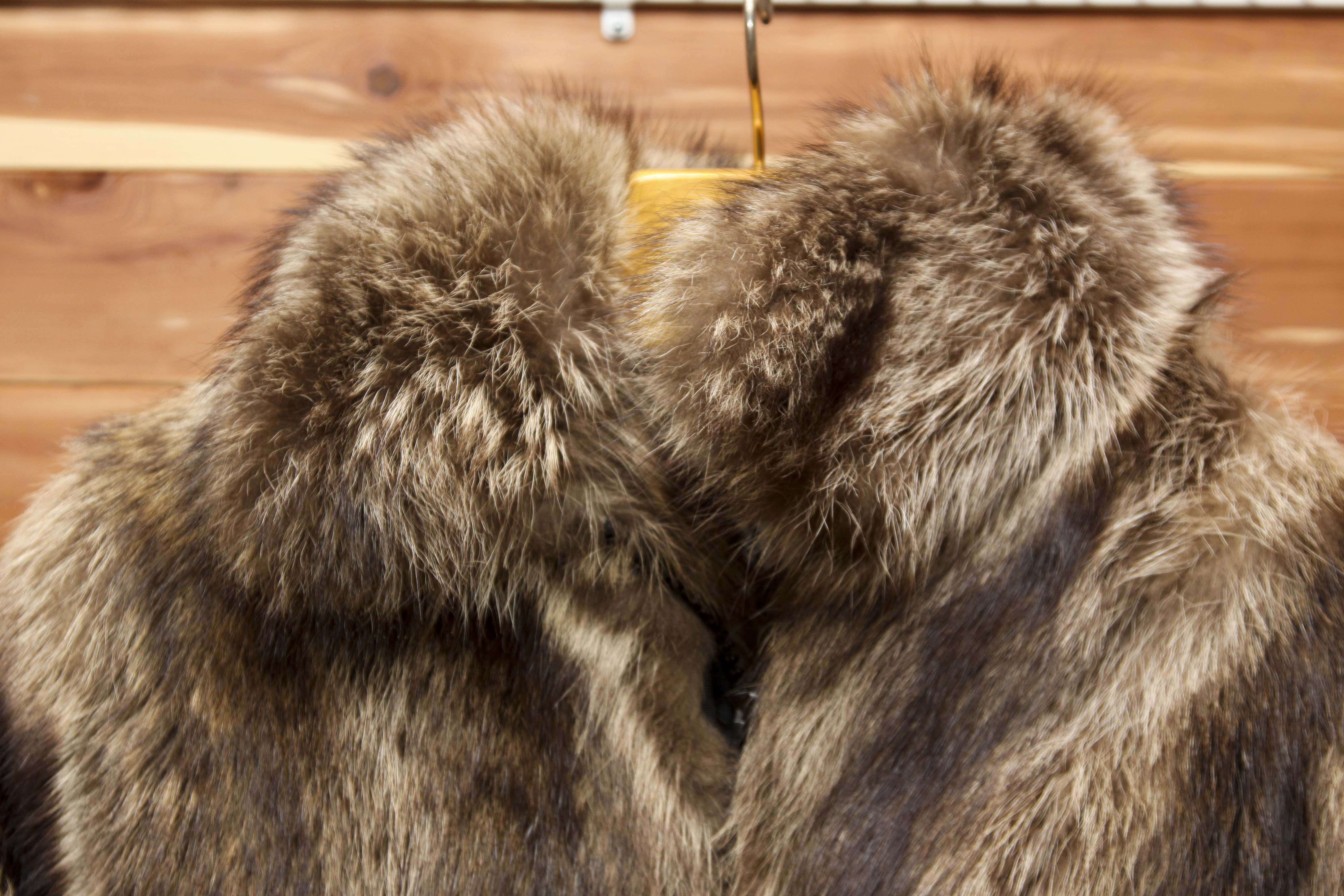 Weiss Raccoon Fur Jacket