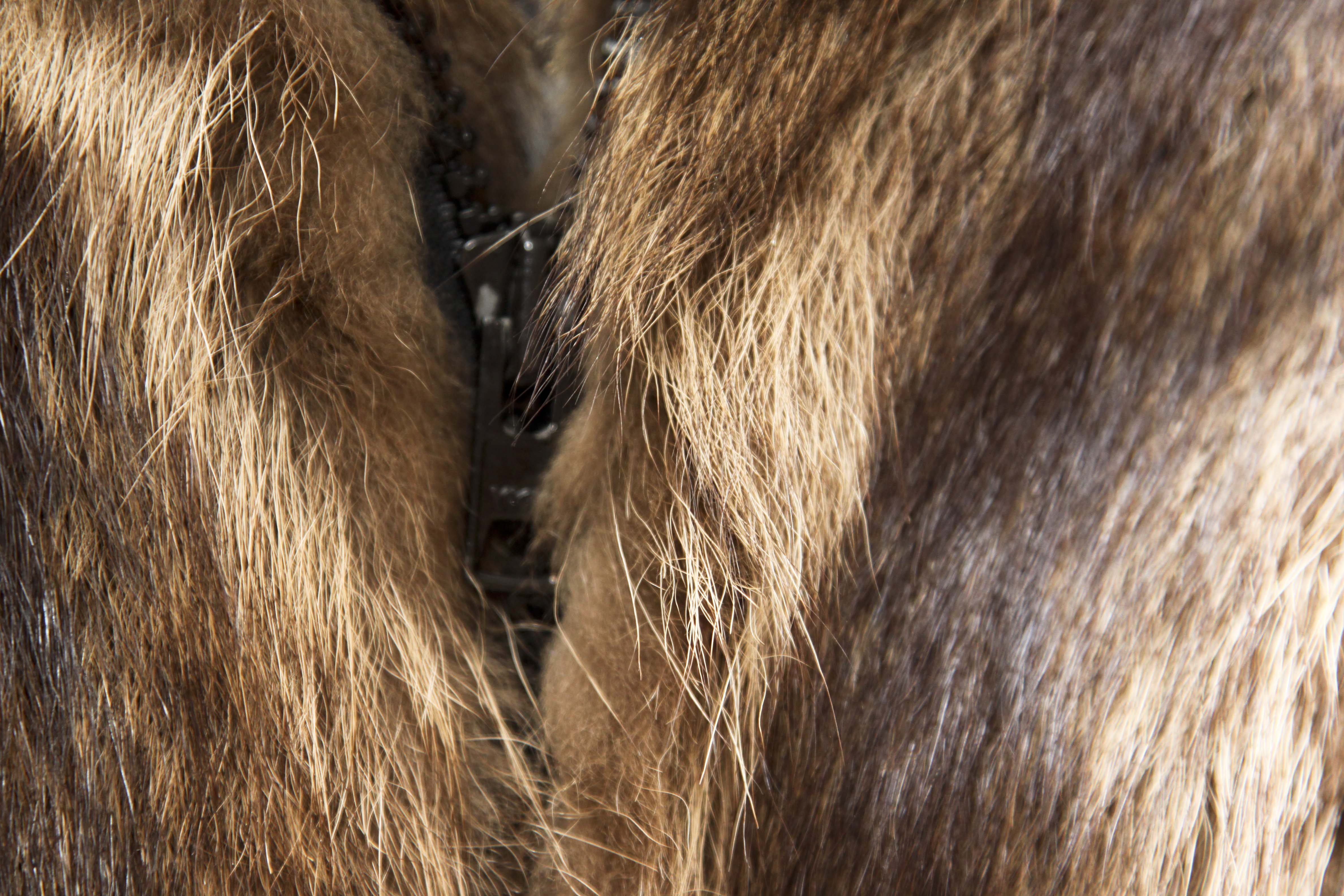 Weiss Raccoon Fur Jacket